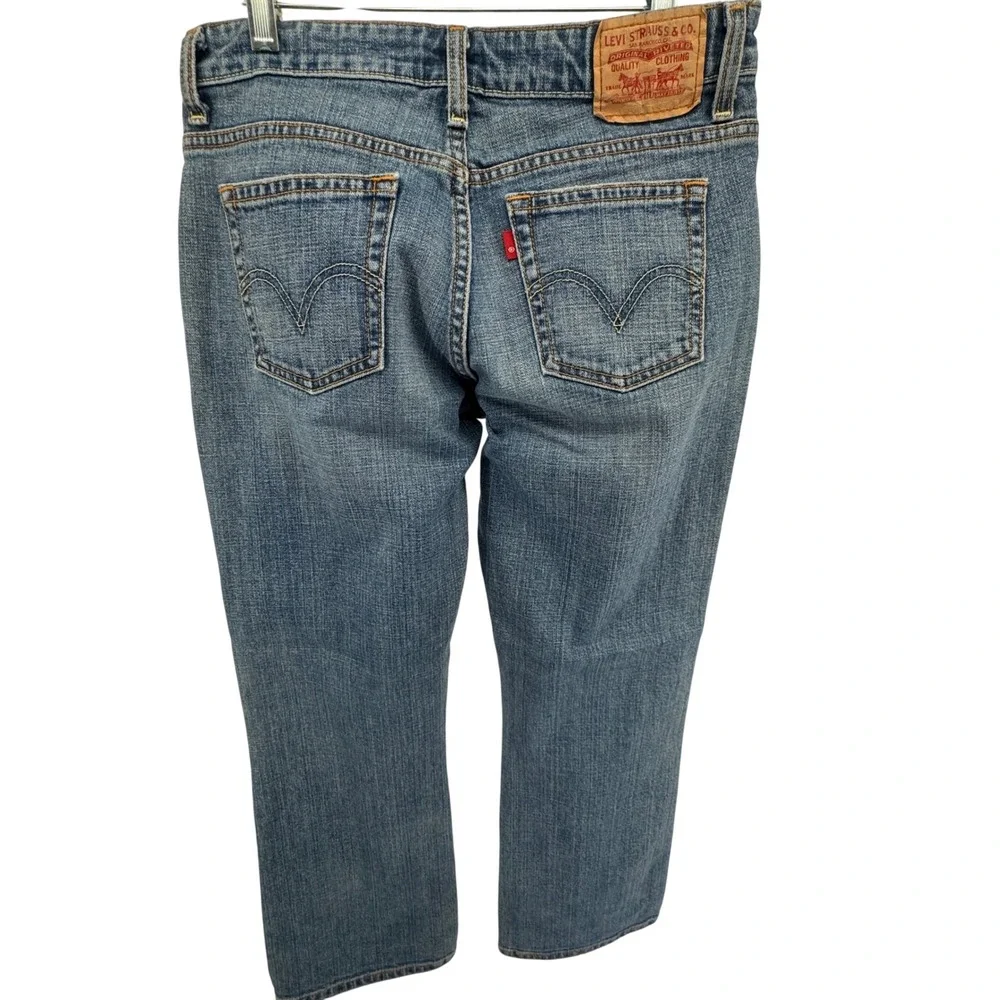 Vintage Levis‎ 515 Boot Cut Low Rise Women's Y2K Jeans Denim Blue Size 6M - Picture 2 of 12